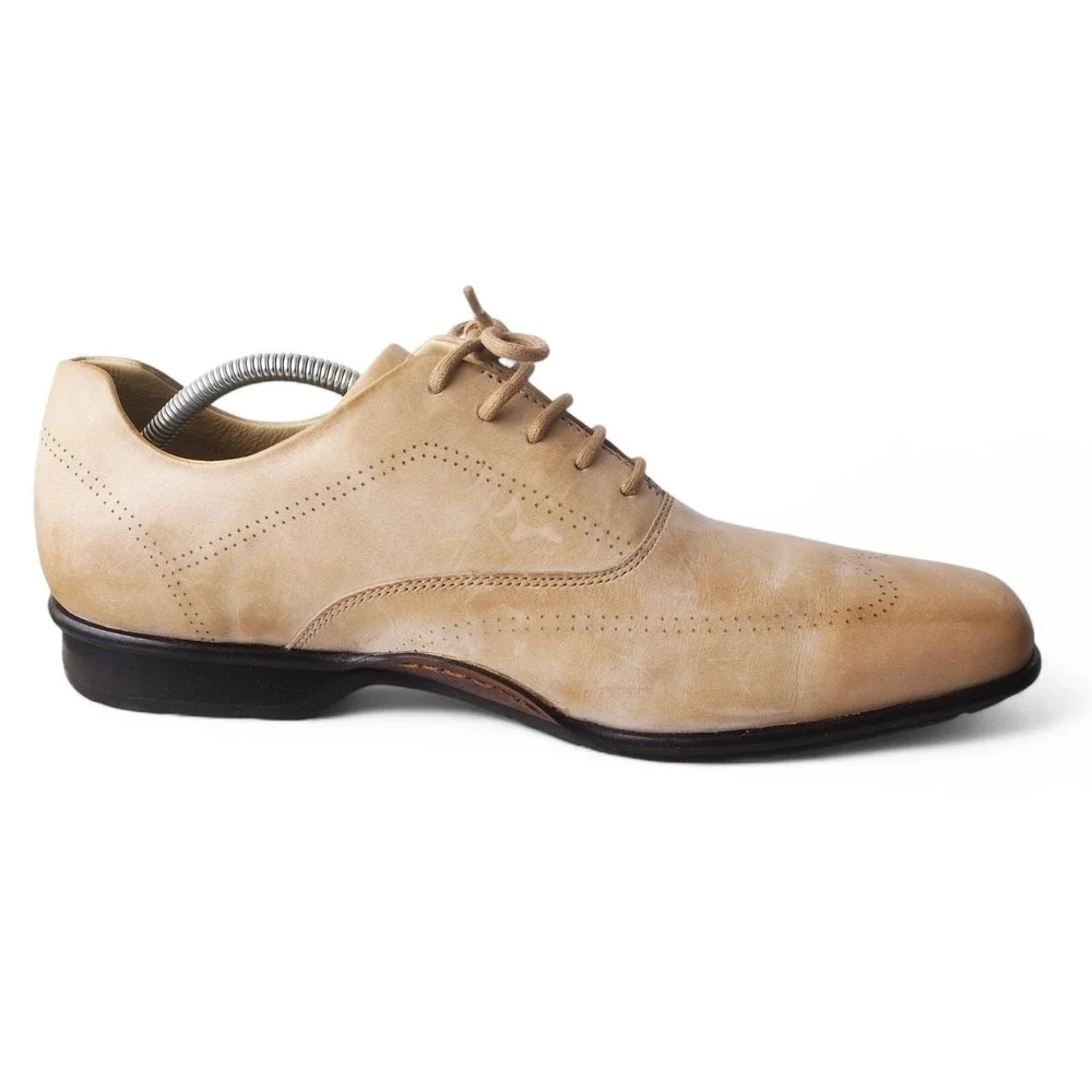 I-Travel by Rockport Upson Wingtip Derby‎ Oxfords  Men's 11/45 Sand Beige